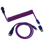 Keychron Cab-1 優質盤繞 USB-C 線 (紫色)